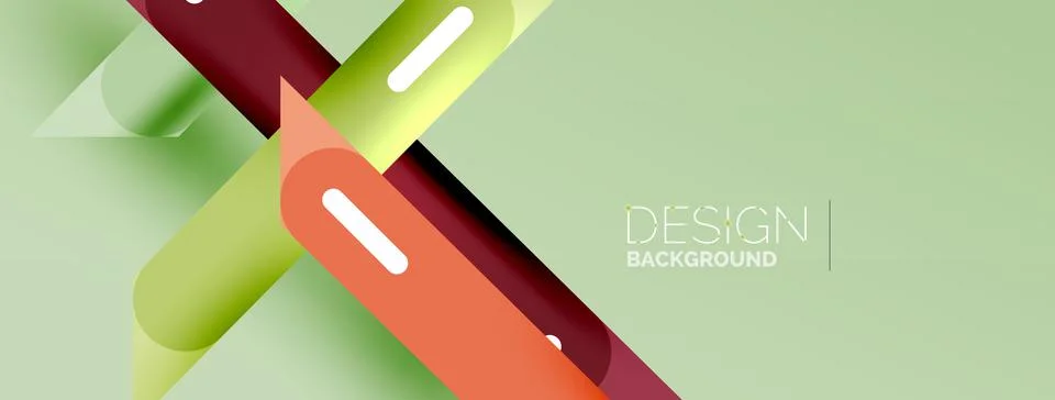 Background overlapping lines. Dynamic lines abstract wallpaper. Straight lines Illustrazione stock