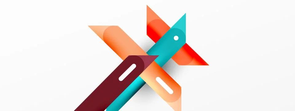 Background overlapping lines. Dynamic lines abstract wallpaper. Straight lines 스톡 일러스트