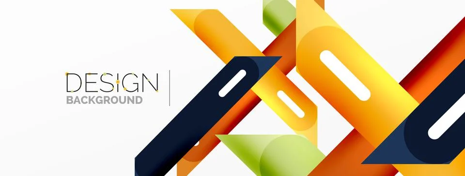 Background overlapping lines. Dynamic lines abstract wallpaper. Straight lines Stock Illustration