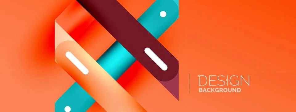 Background overlapping lines. Dynamic lines abstract wallpaper. Straight lines Stock Illustration