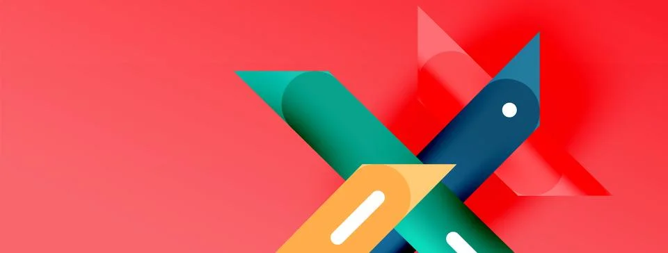 Background overlapping lines. Dynamic lines abstract wallpaper. Straight lines Illustrazione stock