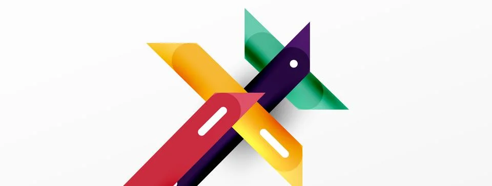 Background overlapping lines. Dynamic lines abstract wallpaper. Straight lines 스톡 일러스트