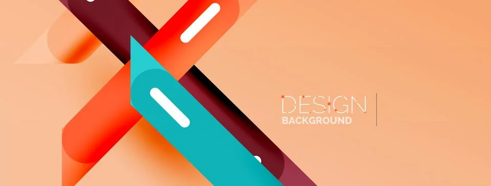 Background overlapping lines. Dynamic lines abstract wallpaper. Straight lines イラスト素材