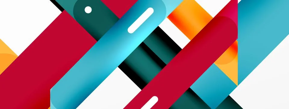 Background overlapping lines. Dynamic lines abstract wallpaper. Straight lines Stock Illustration