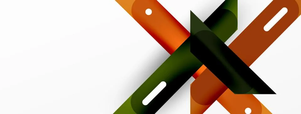 Background overlapping lines. Dynamic lines abstract wallpaper. Straight lines Stock Illustration