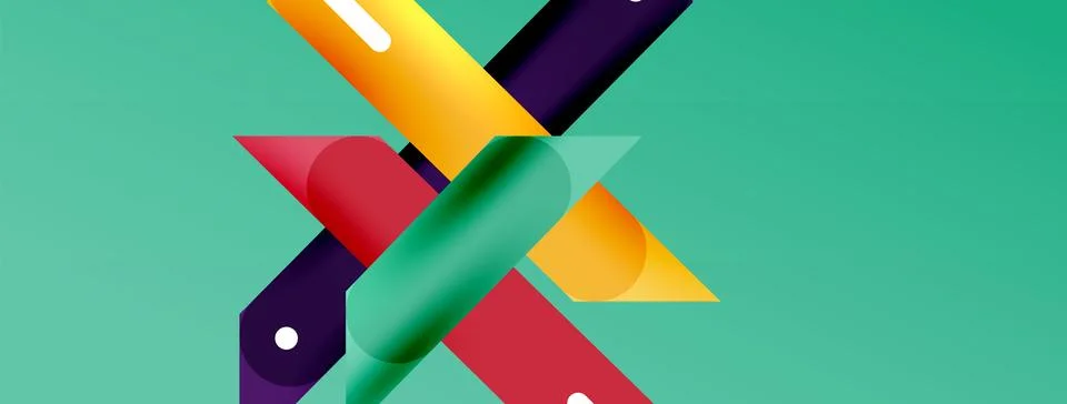 Background overlapping lines. Dynamic lines abstract wallpaper. Straight lines イラスト素材