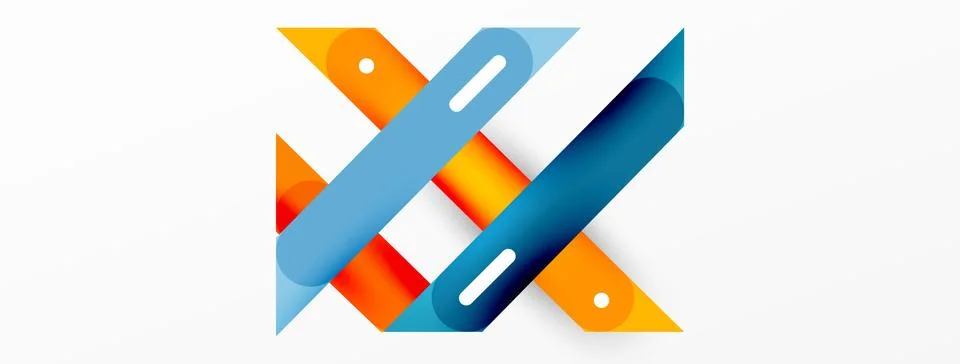 Background overlapping lines. Dynamic lines abstract wallpaper. Straight lines 스톡 일러스트