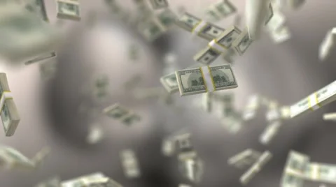 Background With a Pack of Dollar Bills Stock Footage 68757997