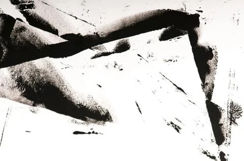 Background - paints on the white paper Stock Photos