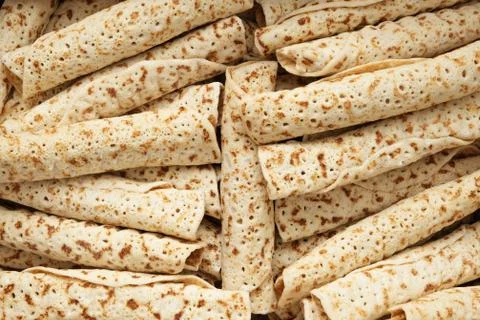 Background of pancakes Stock Photos