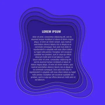Background with paper cut  out layers Illustrazione stock