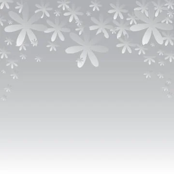 Background with paper flowers. Stock Illustration