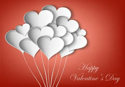 Background paper hearts Stock Illustration