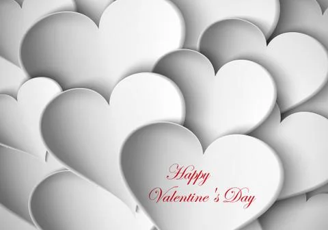 Background paper hearts Stock Illustration
