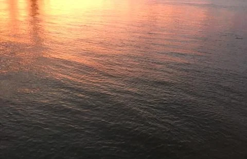 Background of Parana River at Sunset Stock Photos