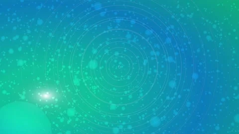 Background with particles. abstract blue background with white bubbles	 Stock Footage 205529820