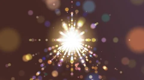 Background Of Particles Forming A Tunnel Stock Illustration