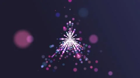 Background Of Particles Forming A Tunnel Stock Illustration
