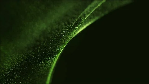 Background particles Wave lines fly energy rapidly with flashes. Stock Footage 239726071