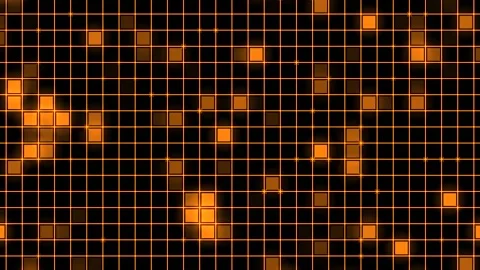 Background particular square background orange Video stock 134397688