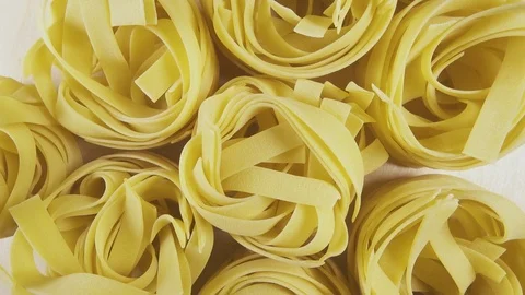 Background pasta rotate clockwise top view Stock Footage 99857939