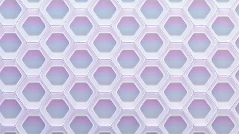 Background with pastel lines hexagon pattern Stock-Illustration