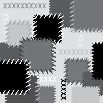 Background with patches Illustrazione stock