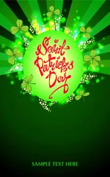 Background for Patrick s day poster Stock Illustration