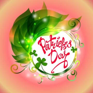 Background for Patrick s day poster Stock Illustration