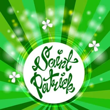 Background for Patrick s day poster Stock Illustration