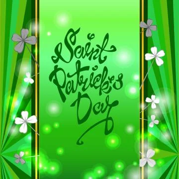Background for Patrick s day poster Stock Illustration