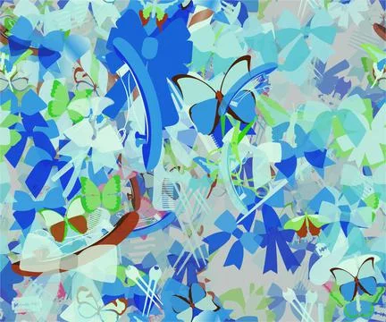 Background pattern abstract seamless design texture. Theme is about wildlife Stock Illustration