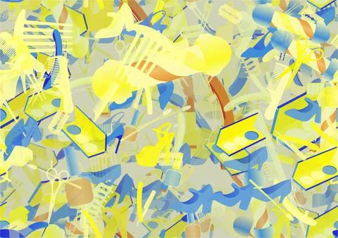 Background pattern abstract seamless design texture. Theme is about barber Stock Illustration