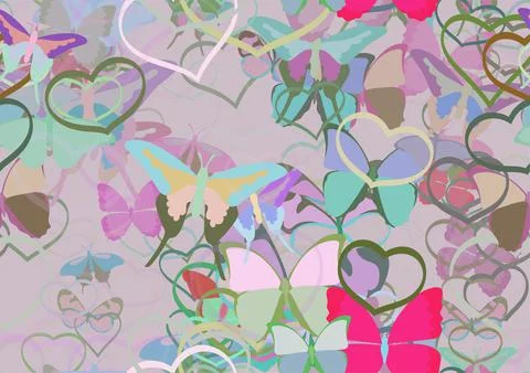 Background pattern abstract seamless design texture. Theme is about wing, orn Stock Illustration