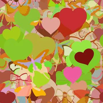 Background pattern abstract seamless design texture. Theme is about colorful, Stock Illustration