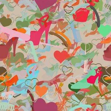 Background pattern abstract seamless design texture. Theme is about slip, ele Stock Illustration