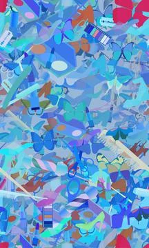 Background pattern abstract seamless design texture. Theme is about pomade, o Illustrazione stock