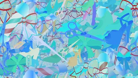 Background pattern abstract seamless design texture. Theme is about walking s Stock Illustration