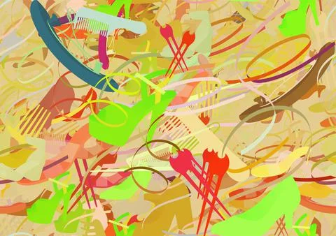 Background pattern abstract seamless design texture. Theme is about hair clip Stock Illustration