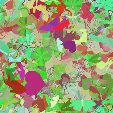 Background pattern abstract seamless design texture. Theme is about adornment Stock Illustration