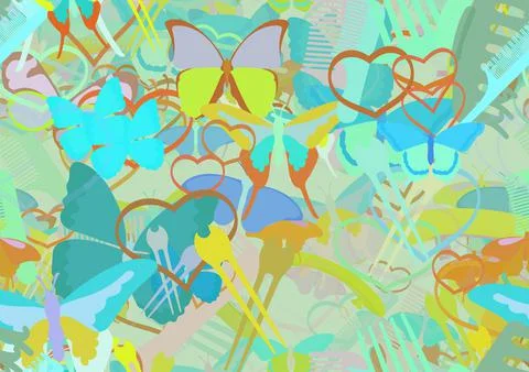Background pattern abstract seamless design texture. Theme is about colorful, Stock Illustration
