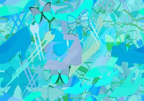 Background pattern abstract seamless design texture. Theme is about Pipevine, Illustrazione stock