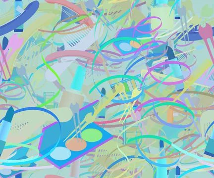 Background pattern abstract seamless design texture. Theme is about hair clip Stock Illustration