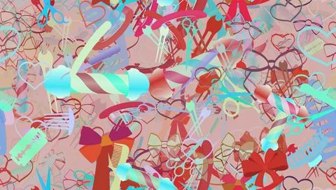 Background pattern abstract seamless design texture. Theme is about parlor, B Stockillustratie
