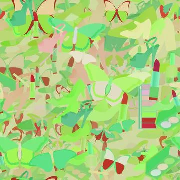 Background pattern abstract seamless design texture. Theme is about season, g Stock Illustration