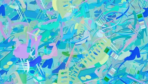Background pattern abstract seamless design texture. Theme is about beauty, s Stock Illustration