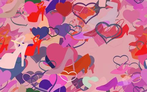 Background pattern abstract seamless design texture. Theme is about flip-flop Stock Illustration