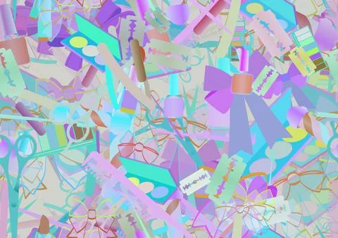 Background pattern abstract seamless design texture. Theme is about brush, co 스톡 일러스트