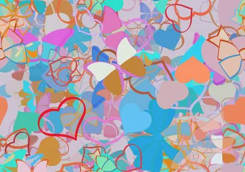 Background pattern abstract seamless design texture. Theme is about delicate, Stock Illustration