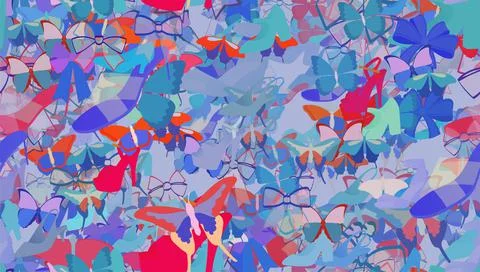 Background pattern abstract seamless design texture. Theme is about Red Admir Stock Illustration